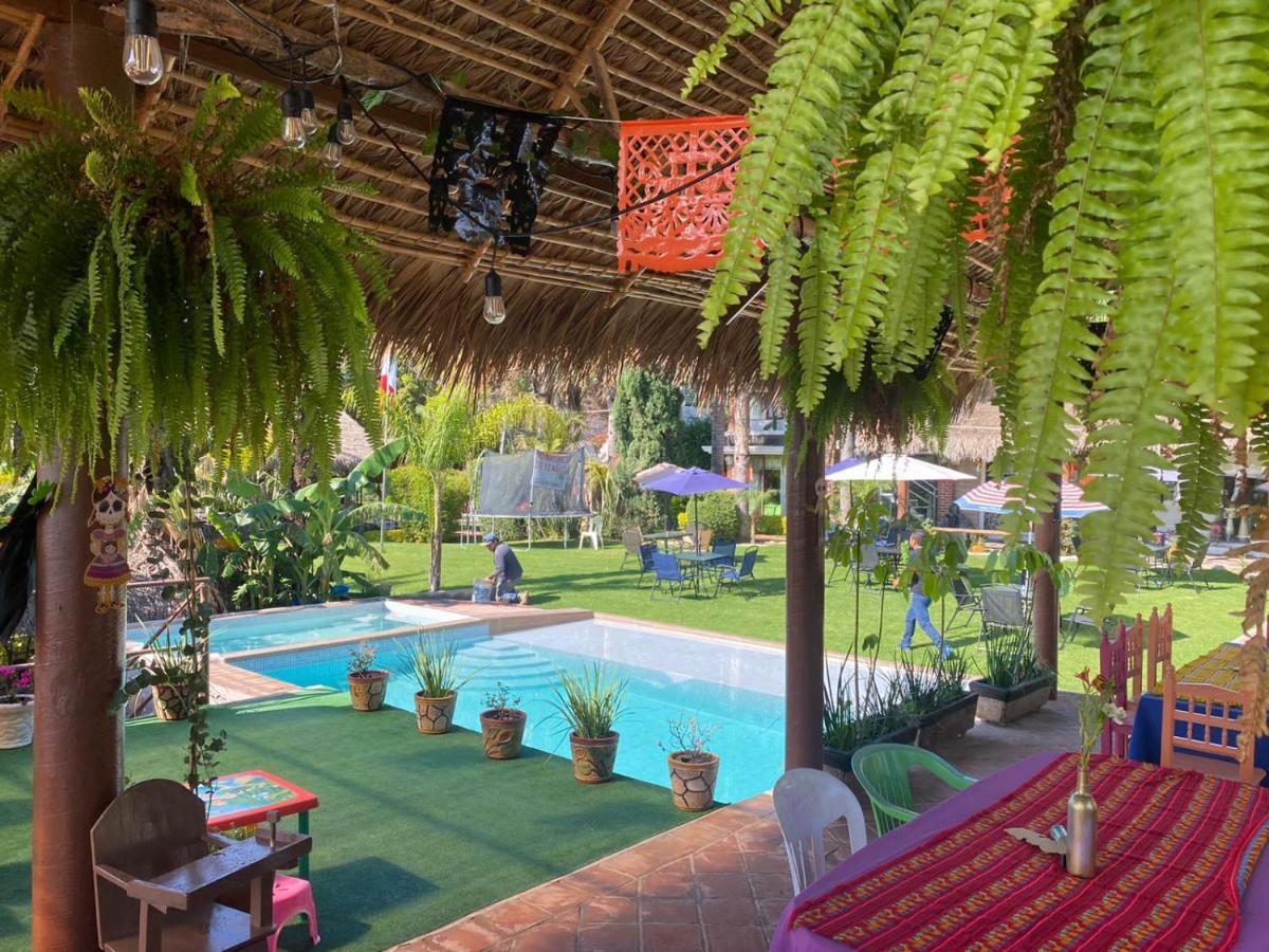 Jardin Quinta Las Fuentes Cabanas, Valsequillo. プエブラ エクステリア 写真