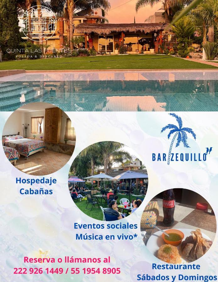 Jardin Quinta Las Fuentes Cabanas, Valsequillo. プエブラ エクステリア 写真